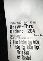 Dunkin' menu