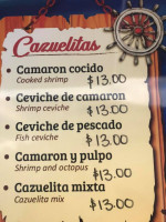 The Frying Dutchman menu