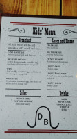 Bell Cafe Dinner menu