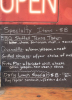 Jeff's Bbq menu