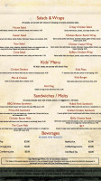 Doc's At The Rocks menu