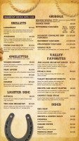 Jack's Cafe menu