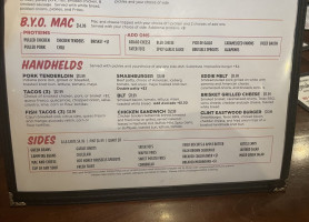 Sahm's Smokehouse menu