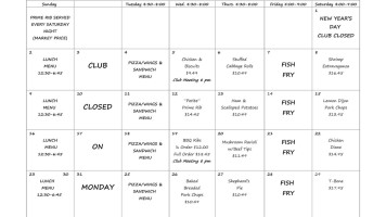 Lakewood Rod Gun Club menu