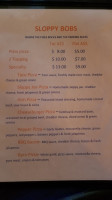 Sloppy Bobs menu