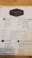 Bar Association Restaurant menu