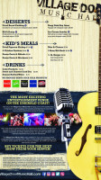Lucille's Music Hall menu
