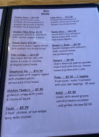 Riverside menu