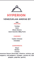 Hyperion And Lounge menu