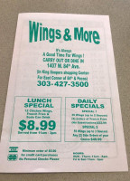 Wings More menu