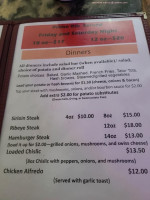 The Lookout menu