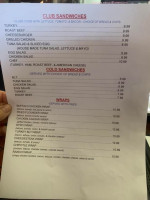 Long Run Diner menu