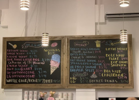 Hoggy's Ice Cream menu