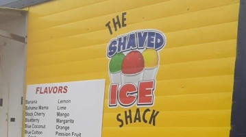 The Shaved Ice Shack menu