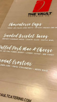 The Vault Catering menu