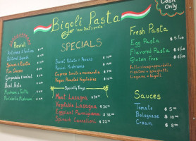 Bigoli Fresh Pasta menu