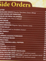 Los Arcos menu