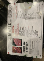 Maple Korean Bbq menu