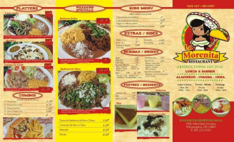 La Morenita Mexican menu