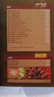 The Oracle Cook Shack menu