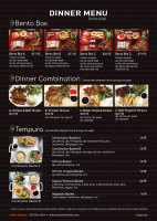 Irashai Japanese menu