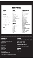 Bruce Terri menu