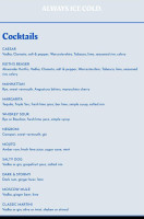 Lion's Head Tavern menu