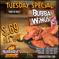 Bubbaque's Bbq Dunnellon Carta