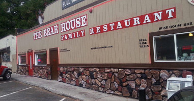 The Bear House Family outside