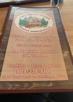 The Bear House Family menu