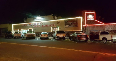 The Bear House Family outside