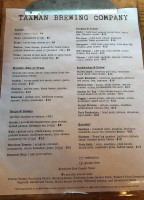 Taxman Brewing Co menu