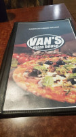 Vans Pizza House menu