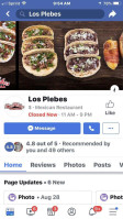 Los Plebes Taqueria menu