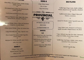 Provincial menu