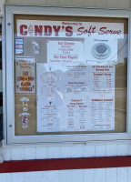 Cindy's Soft Serve menu