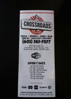 Crossroads Pizza Subs menu