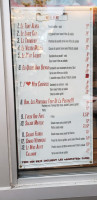 Dockside Lounge menu