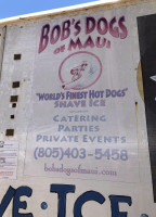 Bob's Dogs menu