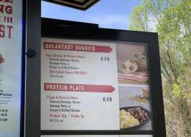 Milo's Hamburgers menu
