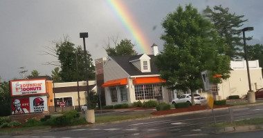 Dunkin' outside
