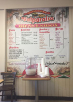 Taqueria Valparaiso menu