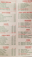 Deli China Inn menu