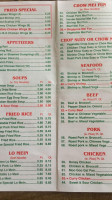 Deli China Inn menu