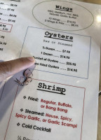 Clermont Oyster menu