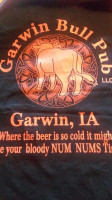 Garwin Bull menu