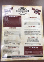 Cedar Grove Store menu