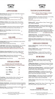 Whitstran Steak And Spirits menu