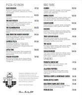 Rapids Brewing Company menu