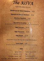 The Kova menu